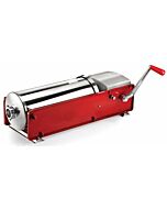 Omcan Tre Spade 15 kg / 30 lb Capacity Horizontal Two-Speed Gear - Driven Sausage Stuffer