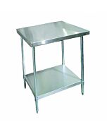 Zanduco 30" Depth All Stainless Steel Worktable with Undershelf