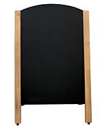 Omcan Menu Chalkboard - Decorative Mahogany Partial Frame