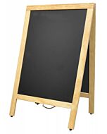 Omcan Sidewalk Menu Chalkboard - Natural Color Frame
