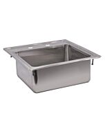 Zanduco 12.5" x 10.25" x 5.5" Stainless Steel 1-Tub Drop in Sink with Self Rimmed Edge