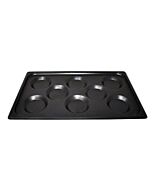 Omcan Full Size 12" x 20" Non-Stick Aluminum Multi-Baker Pan with 8 Molds for Combi Oven