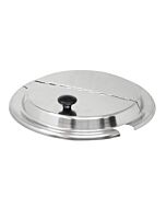 Omcan Stainless Steel Hinged Cover for 11 QT Steam Table Inset