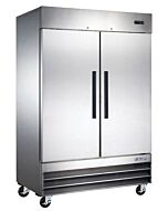 Aurora 54" Bottom Mount Solid Two-door Reach-in Refrigerator with 1169L Capacity - 120V, 249W