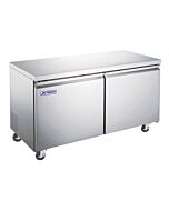 Aurora 60" Undercounter 2-Door Freezer with 425L Capacity - 110V, 345W
