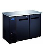Zanduco 48" Two Solid Door Back Bar Refrigerator - 11 Cubic Feet