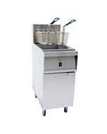 Omcan Electric Floor Fryer 240V / 3Ph / 14kW - 40 lbs Capacity