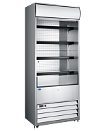 Zanduco 30" Grab-and-Go Stainless Steel Refrigerated Floor Self-Serve Display Case with 440L Capacity - 1700W, 120V