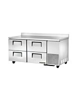 True TWT-67D-4-HC 67" 4-Drawer Deep Worktop Refrigerator- 20.6 Cu. Ft.