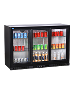 Zanduco 54" Three Sliding Glass Door Back Bar Beverage Cooler with 320L Capacity - 110V, 186W