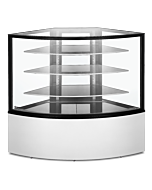 Zanduco 59" Corner Glass Floor Refrigerated Display Case with 16.78 cu.ft. Capacity -  110V, 650W
