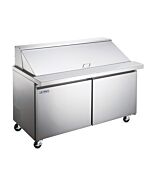 Aurora 36" Refrigerated Mega Prep Table with 2-Doors and 258LCapacity - 120V, 420W