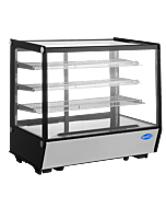 Zanduco 35" Square Glass Countertop Refrigerated Display with 186L Capacity - 110-120V, 350W