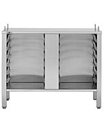 Convotherm Oven stand Closed on three sides, 14 pairs of shelf rails SS construction, for C4 6.10 & 10.10 (P/N 3251547)