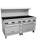 Vulcan 72CC-12B Endurance Series 72" 12 Burner Range with 2 Convection Oven and 430,000 BTU - NG/LP