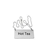 Omcan Stainless Steel Beverage Chain Sign - Hot Tea