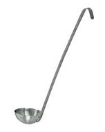 Omcan 32 oz / 960 ml Two-Piece Stainless Steel Ladle with 16" Handle