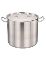 Omcan 40 QT/38 L Stock Pot with Cover