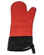 Omcan 15" Silicone Oven Mitt - Red