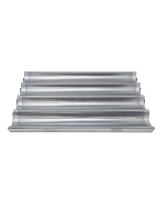 Omcan 26" x 18" Glazed Aluminum Baguette/French Bread Pans