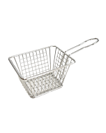Omcan 5" x 5" x 3" Stainless Steel Mini Serving Basket - Square