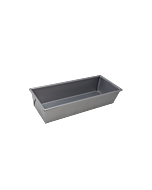 Omcan 12-1/4" x 4.5" x 2-3/4" Glazed Aluminized Steel Bread Loaf Pan