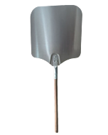Omcan 14" x 16" Aluminum Pizza Peel with 22" Wood Handle