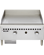Vulcan VCRG24-M - 24" Manual Gas Griddle Natural Gas - 50,000 BTU