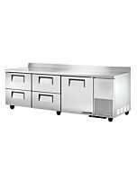 True TWT-93D-4-HC 93" Deep Worktop Refrigerator With 1-Door And 4-Drawer