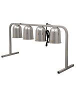 Omcan 4-Bulb Commercial Silver Portable Heat Lamp, 4 x 250W - 110V