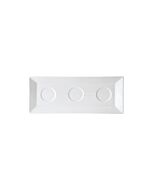 Tableware Solutions Anton Black- Rectangular Tray with 3 Wells 11" x 5" Fits AB Z0317 case of 6 AB Z06010