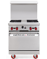 American Range AR-30-4B 30" Heavy Duty Gas Range with 4 Burners with Spreader