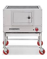 American Range AMSQ-60 Mesquite 60" Wide Broiler with a Gas Log Starter