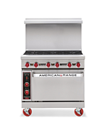American Range AR-12G-4B 36" Heavy Duty Gas Range with 12" Griddle - 183,000 BTU