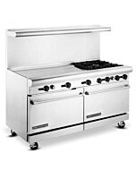 American Range AR-36G-4B 60" Heavy Duty Gas Range with 36" Griddle - 258,000 BTU