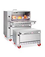 American Range ARLM-2 42" Type Multi Purpose Stainless Steel Double Deck Lamb Oven with 80,000 BTU - 23.0kW