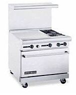 American Range ARW36-24G-2B 36" Heavy Duty Gas Range 32" Oven with 12" Griddle & 2 Burners