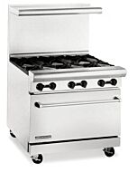 American Range ARW36-4WB 36" Heavy Duty Gas Range 32" Oven with 4 Open Burners