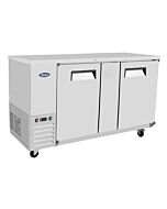 Atosa MBB69GR 68" Solid Two Door Back Bar Refrigerator