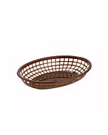 Omcan 10" x 7" Premium Plastic Oval Basket - 12/Case
