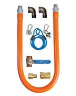 BK Resources 3/4" x 48" Commercial Gas Hose Connector Kit3 - BKG-GHC-7548-SCK3
