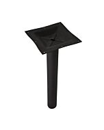 Omcan 28.5" x 4.5" Metal Square Black Top Spider Table Column