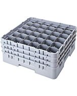 Cambro 36 CompartmentGlass Washing Camrack, Full Size - 5-1/4" 36S434151