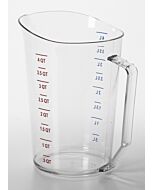 Cambro 4 Qt. Measuring Cup Clear 400MCCW135