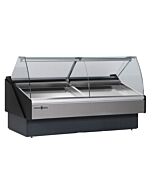 Hydra-Kool KFM-SC-40-R 40.4" Curved Glass Refrigerated Seafood Display Case