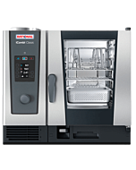 Rational CB2GRRA.0000269 iCombi Classic Single 6-Half Size Liquid Propane Combi Oven with Manual Controls - 120V