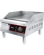 Omcan 16" Countertop Stainless Steel Electric Griddle - 1750 W