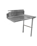 Zanduco 30" x 48" Right Side Stainless Steel Clean Dish Table
