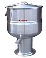 Crown Steam DP-20 Stationary Direct Steam Kettle, Pedestal 2/3 Jacketed, 20 gallon
