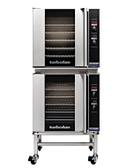 Turbofan E32D5/2C Double Deck Full Size Digital Electric Convection Oven with Stainless Steel Stand